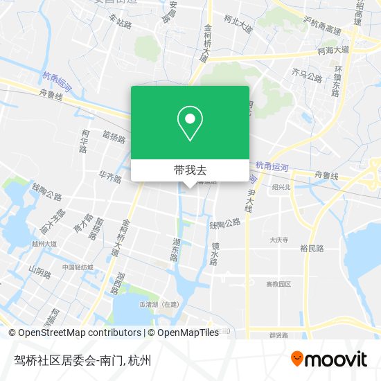 驾桥社区居委会-南门地图