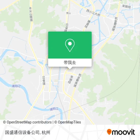 国盛通信设备公司地图