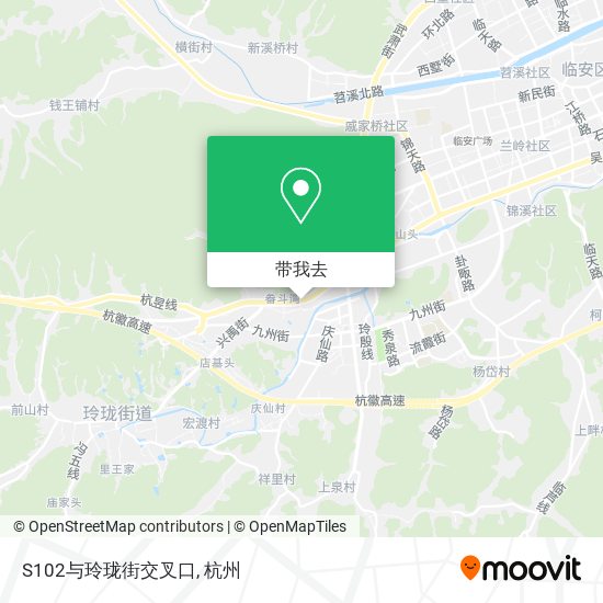 S102与玲珑街交叉口地图