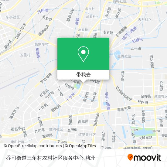 乔司街道三角村农村社区服务中心地图