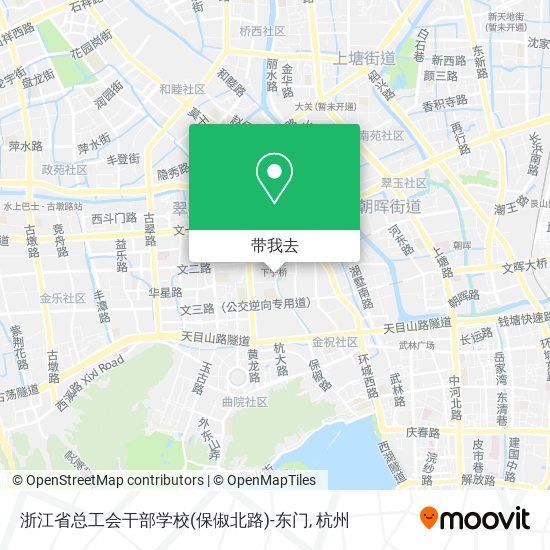 浙江省总工会干部学校(保俶北路)-东门地图