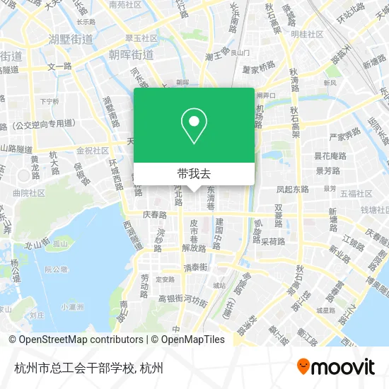 杭州市总工会干部学校地图