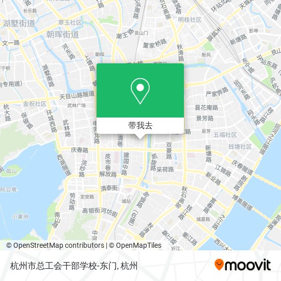 杭州市总工会干部学校-东门地图