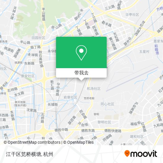 江干区笕桥横塘地图