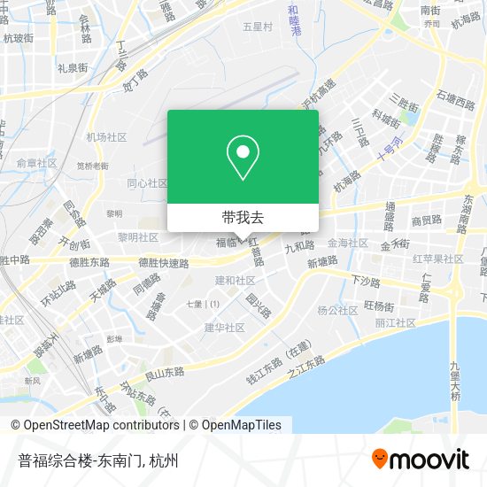 普福综合楼-东南门地图