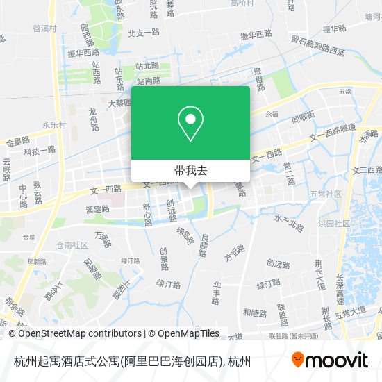 杭州起寓酒店式公寓(阿里巴巴海创园店)地图