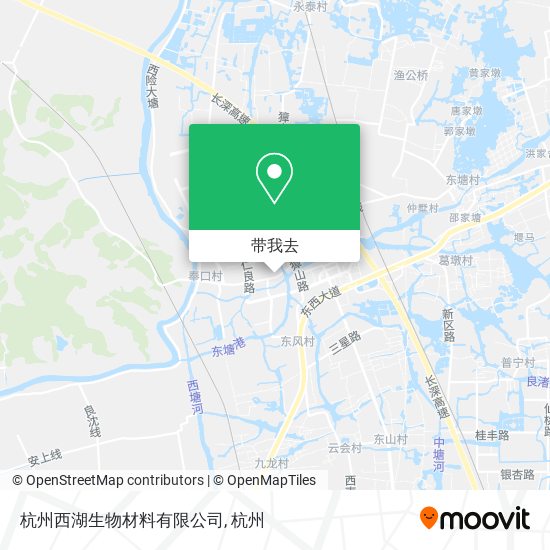 杭州西湖生物材料有限公司地图