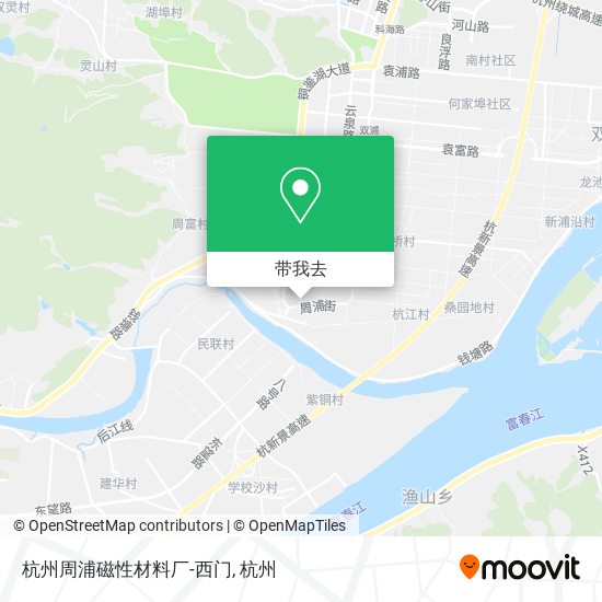 杭州周浦磁性材料厂-西门地图