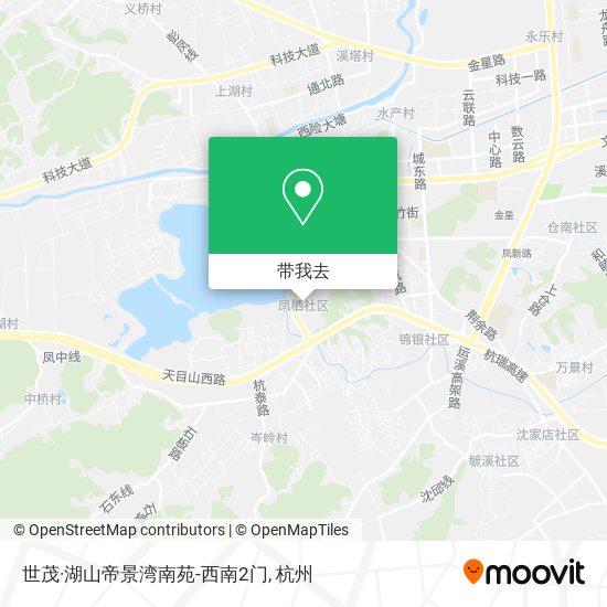 世茂·湖山帝景湾南苑-西南2门地图