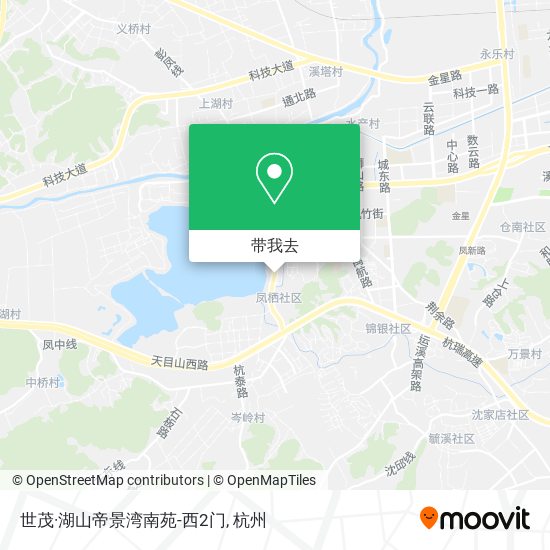 世茂·湖山帝景湾南苑-西2门地图