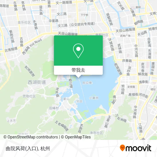 曲院风荷(入口)地图