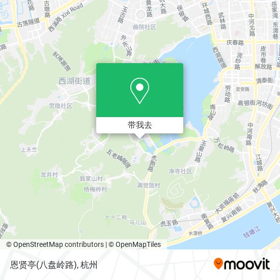 恩贤亭(八盘岭路)地图