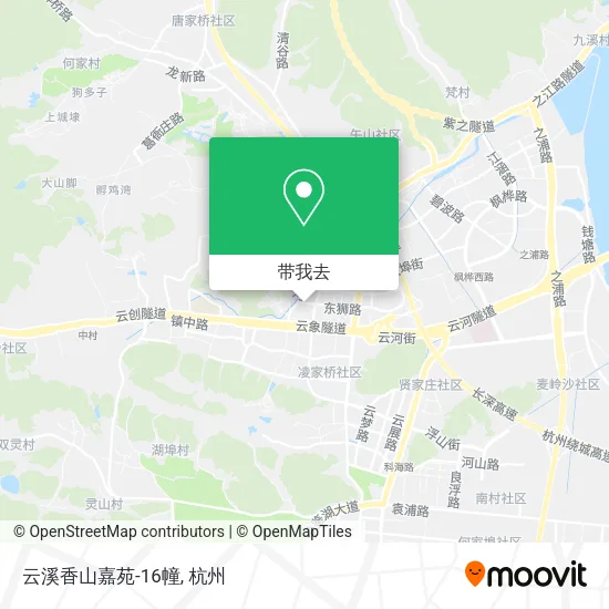 云溪香山嘉苑-16幢地图