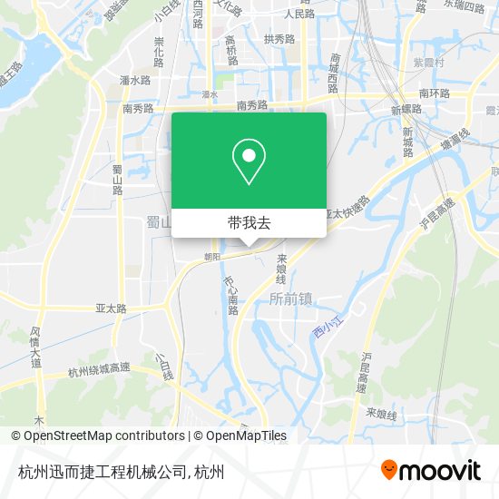杭州迅而捷工程机械公司地图
