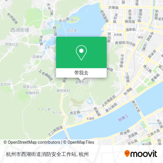 杭州市西湖街道消防安全工作站地图
