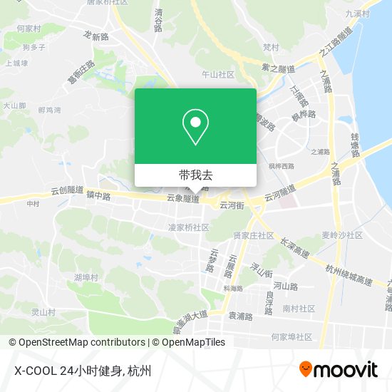 X-COOL 24小时健身地图
