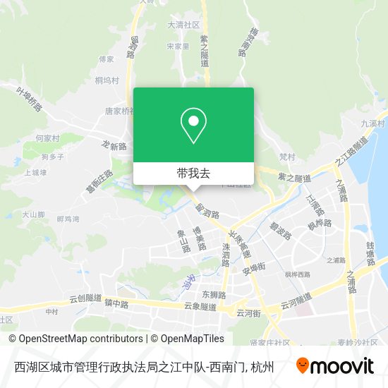 西湖区城市管理行政执法局之江中队-西南门地图