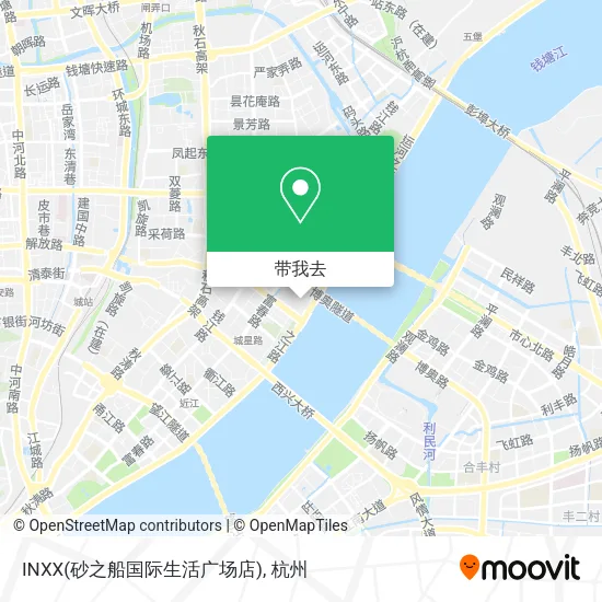 INXX(砂之船国际生活广场店)地图