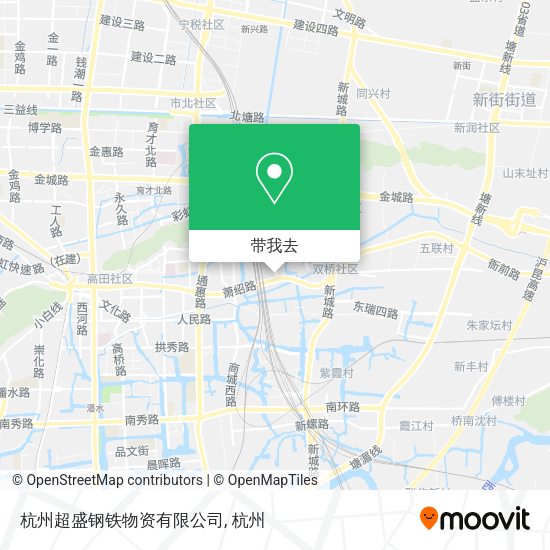 杭州超盛钢铁物资有限公司地图