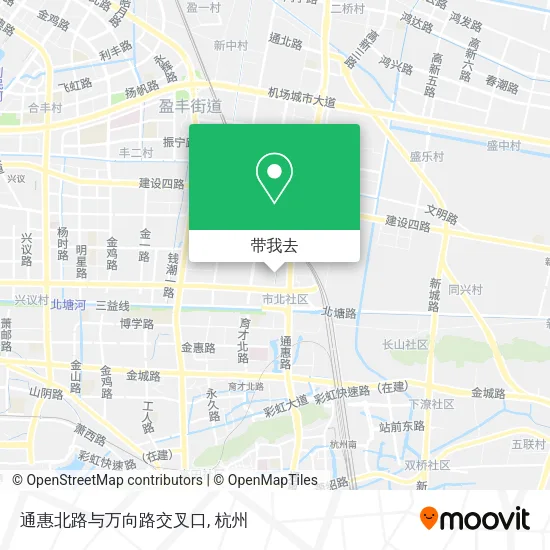 通惠北路与万向路交叉口地图