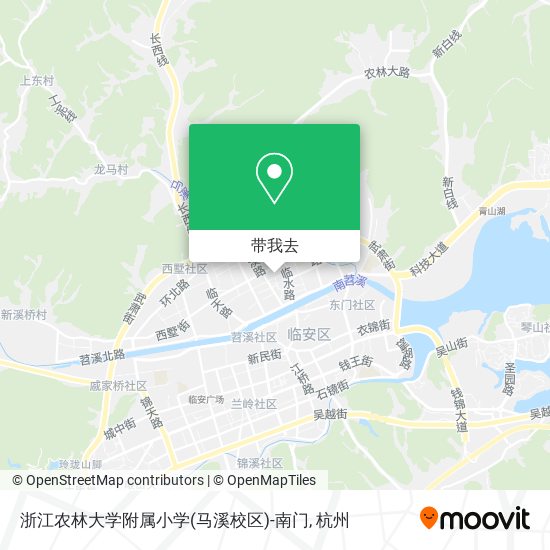 浙江农林大学附属小学(马溪校区)-南门地图