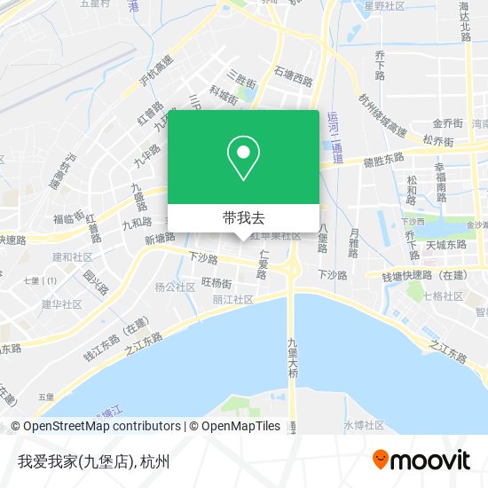 我爱我家(九堡店)地图