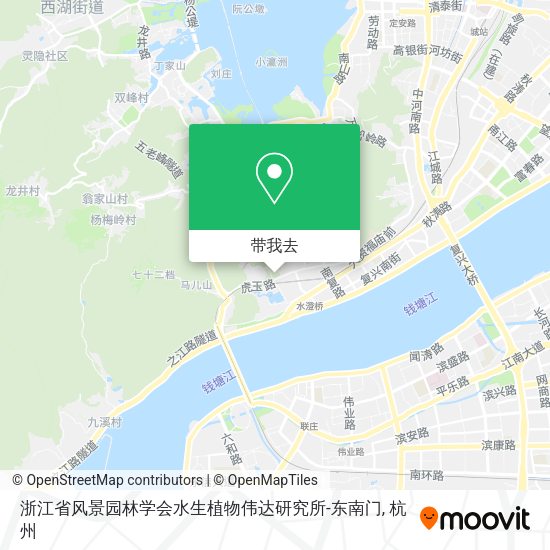 浙江省风景园林学会水生植物伟达研究所-东南门地图