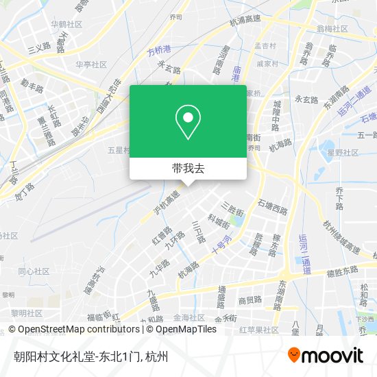 朝阳村文化礼堂-东北1门地图