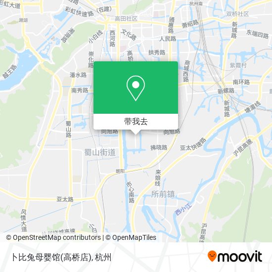 卜比兔母婴馆(高桥店)地图