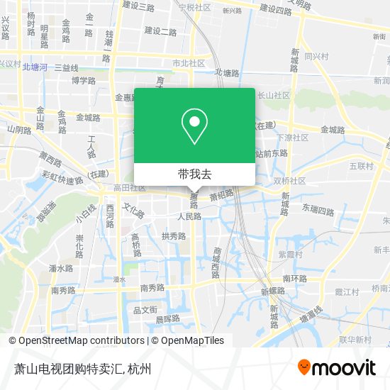 萧山电视团购特卖汇地图