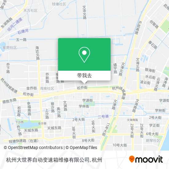 杭州大世界自动变速箱维修有限公司地图