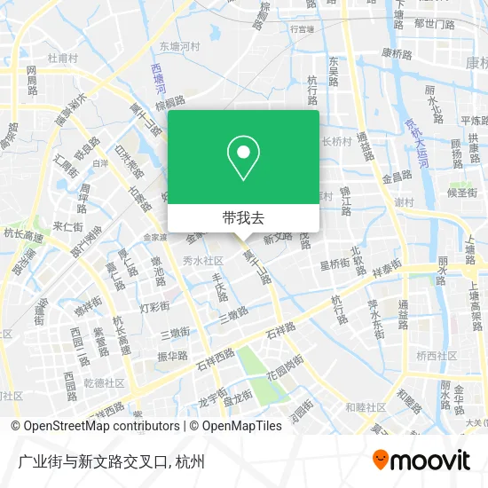 广业街与新文路交叉口地图