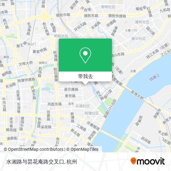 水湘路与昙花庵路交叉口地图