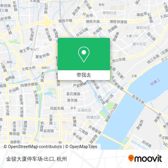 金骏大厦停车场-出口地图