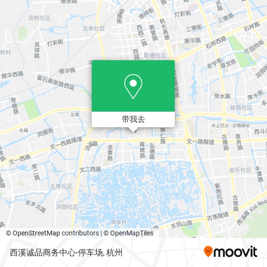 西溪诚品商务中心-停车场地图