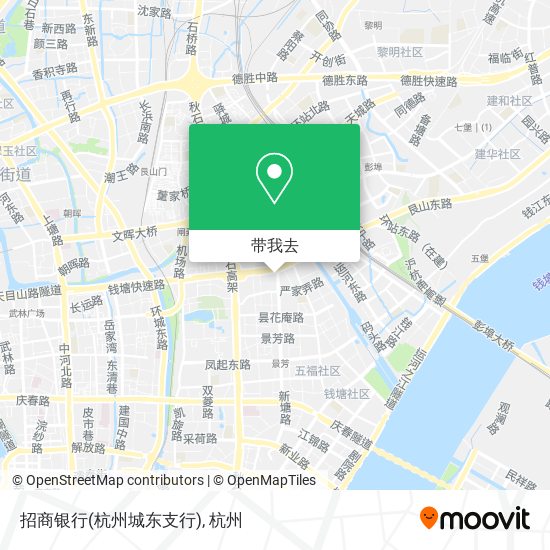 招商银行(杭州城东支行)地图