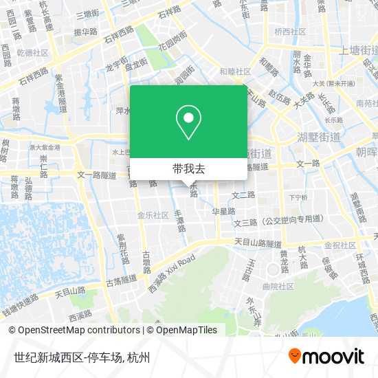 世纪新城西区-停车场地图