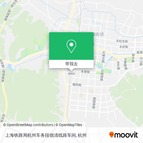 上海铁路局杭州车务段德清线路车间地图