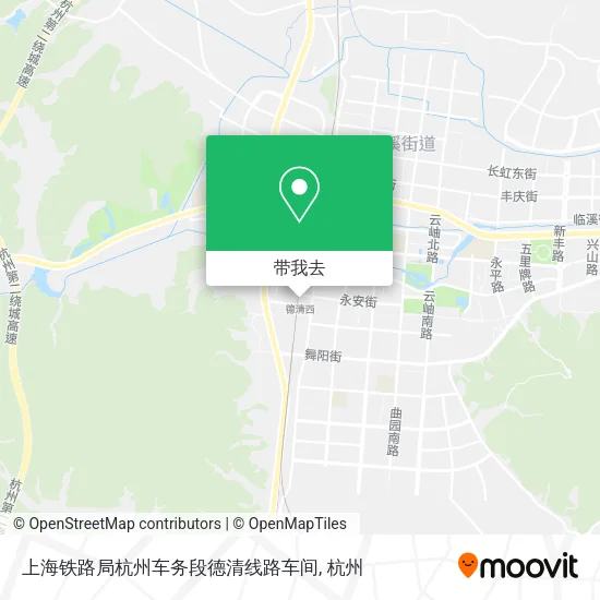 上海铁路局杭州车务段德清线路车间地图