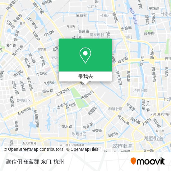 融信·孔雀蓝郡-东门地图
