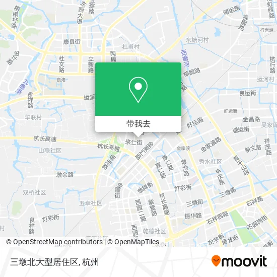 三墩北大型居住区地图