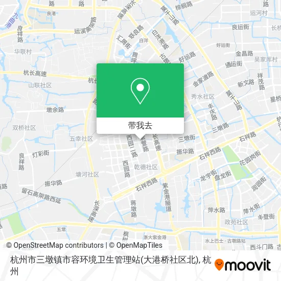 杭州市三墩镇市容环境卫生管理站(大港桥社区北)地图