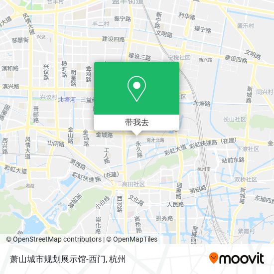 萧山城市规划展示馆-西门地图