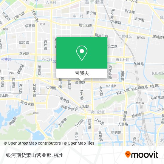 银河期货萧山营业部地图