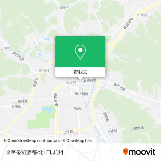 金宇·彩虹嘉都-北1门地图