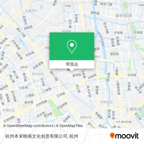 杭州本末映画文化创意有限公司地图