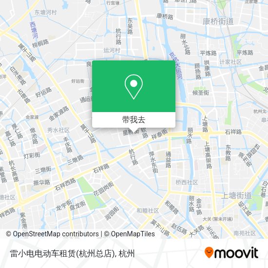 雷小电电动车租赁(杭州总店)地图