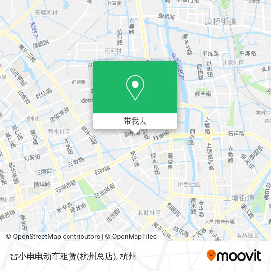 雷小电电动车租赁(杭州总店)地图