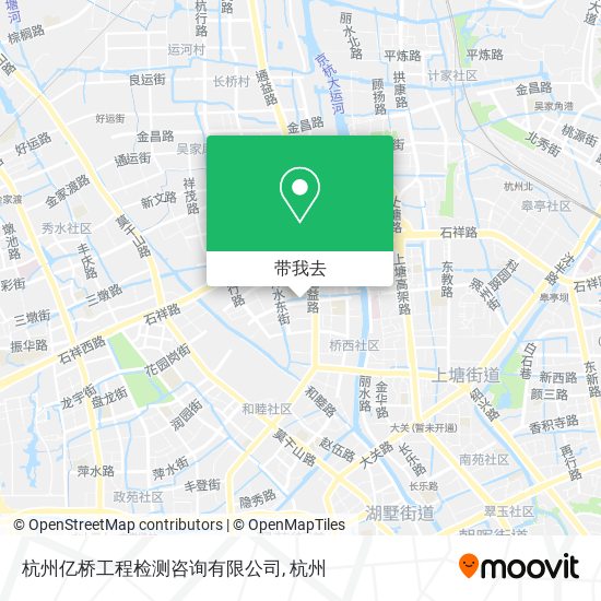 杭州亿桥工程检测咨询有限公司地图
