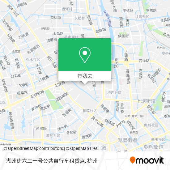 湖州街六二一号公共自行车租赁点地图